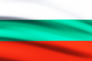 Naklejka premium Bulgaria flag illustration or picture. Patriotism concept