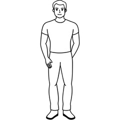 Fototapeta premium Man sitting