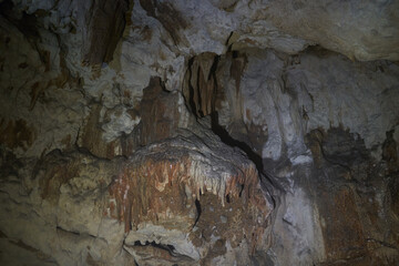 Cave in the limestone mountains