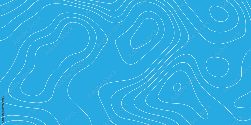 Aufkleber abstract design with seamless pattern with lines topographic map. geographic mountain relief. the bl