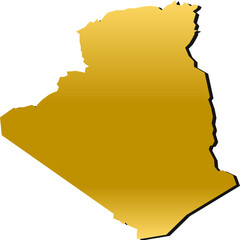 Various design of algeria map
