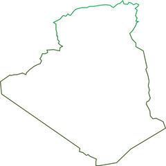 Various design of algeria map