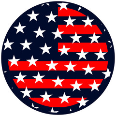 Various design of USA flag