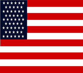 Various design of USA flag