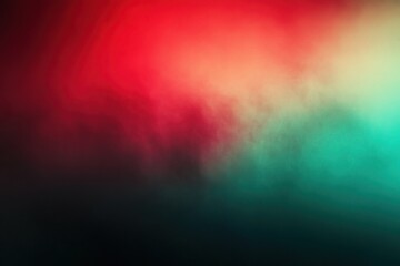 Fototapeta premium Vibrant abstract background with a blend of red, green, and black colors creating a mysterious and artistic atmosphere.