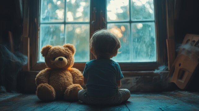 Child and Teddy Bear