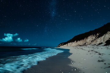Night Sky over the Ocean