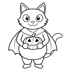 cat with a flower