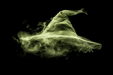 Smoky Halloween Witch Hats Effect Photo Overlays - High-Resolution Overlays Featuring Spooky Witch Hats and Smoky Effects for Adding Eerie Halloween Vibes to Your Photos and Designs. Generated AI