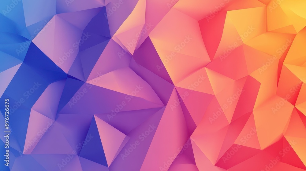 Poster explore a vibrant vector abstract background filled with dynamic geometric triangles for a modern to