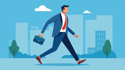 Businessman Walking in the City