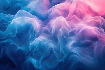 Fototapeta premium A beautiful blend of swirling blue and pink hues creates a dreamy, abstract texture perfect for backgrounds or artistic projects.
