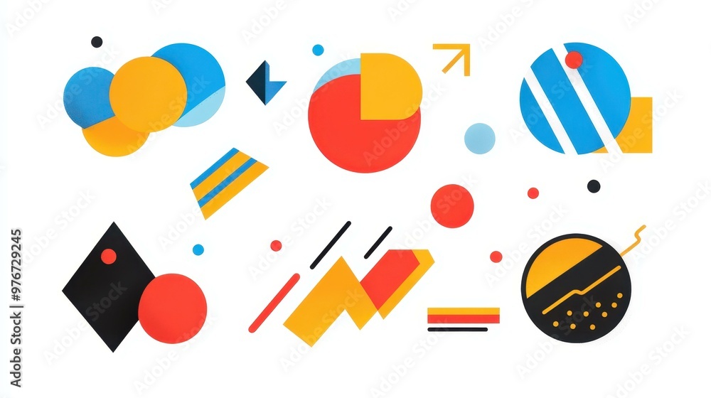 Poster discover dynamic motion graphic elements with tapered strokes and smooth animations for your design 