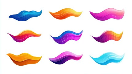 Elevate your projects with sleek motion graphic design elements featuring smooth tapered strokes and animated lines.