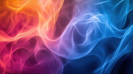 Obraz premium Abstract colorful swirling patterns in vibrant modern digital art concept