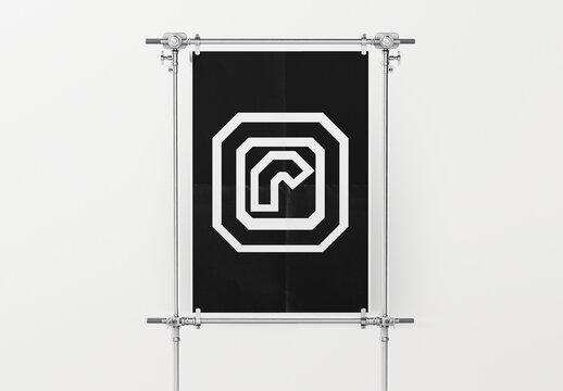 Postrer Black Sign Mockup
