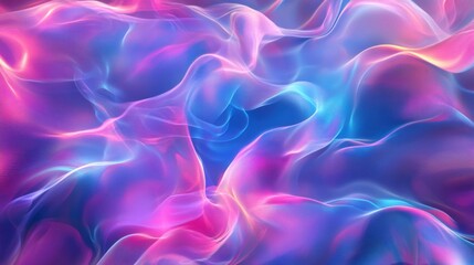 Fototapeta premium Abstract colorful waves of light in a dynamic, fluid pattern