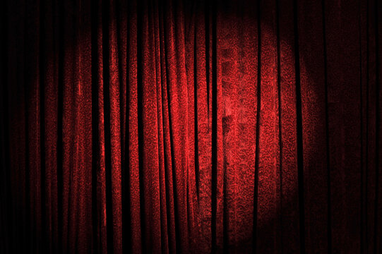 red theater curtains
