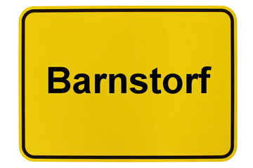 Illustration eines Ortsschildes der Gemeinde Barnstorf in Niedersachsen