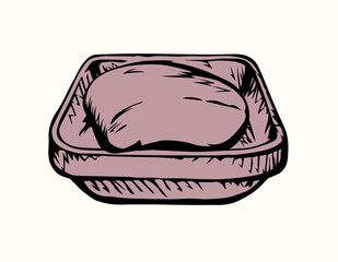 Soap. Vector pen drawing icon