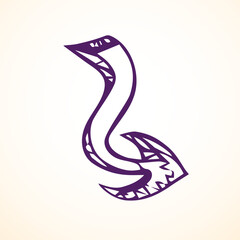 Arrow symbol. Vector drawing icon