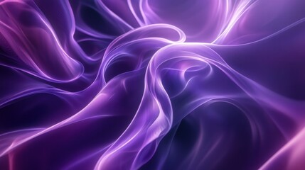 Obraz premium Abstract purple and pink flowing silk waves in vibrant light