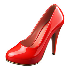 High-Heeled Shoe 3d cartoon style illustration
