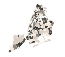 New York map vector, isolated on white background. Flat Earth, different colors. for web site pattern, annual report, infographics. Globe similar world map icon.