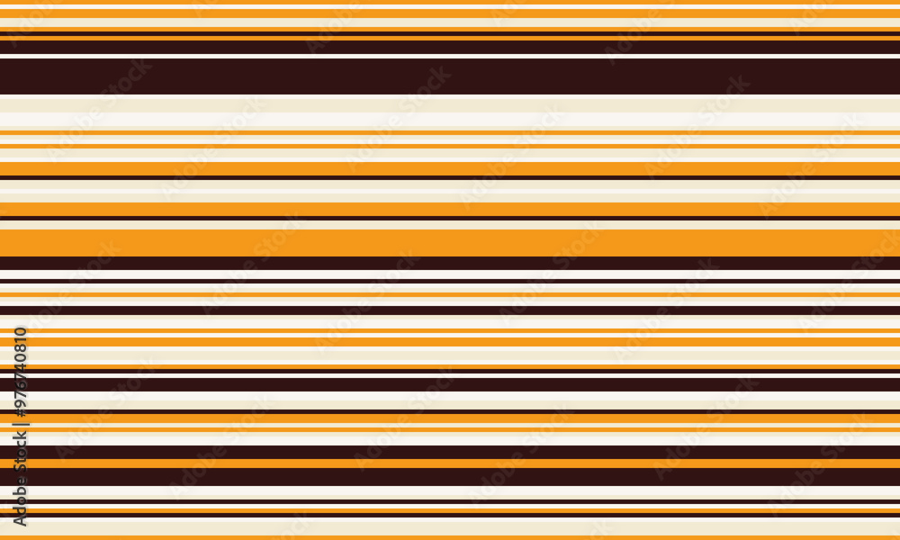 Poster geometric stripes seamless vector pattern with horizontal lines in varied colours, creating an abstr