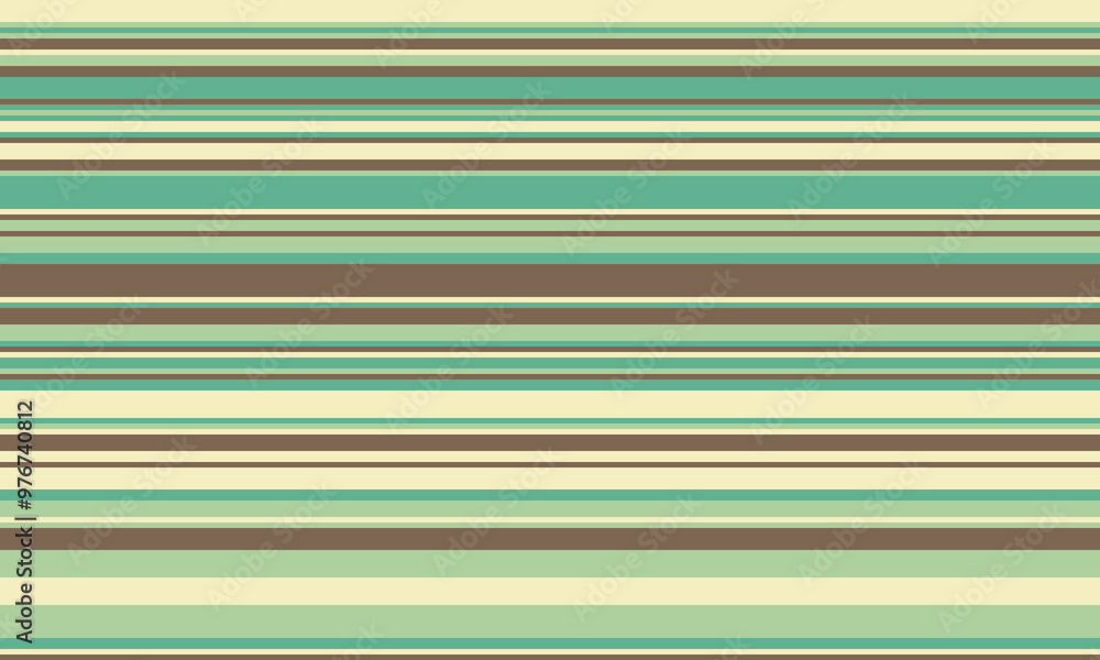Aufkleber geometric stripes seamless vector pattern with horizontal lines in varied colours, creating an abstr