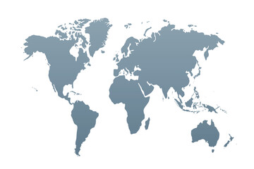World map on white background. All countries in The World Abstract Color Gradient. Can use for printing, website, presentation element, textile. World map vector illustration, high-resolution, travel.