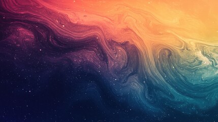 Abstract colorful cosmic swirl pattern with vibrant nebula-like textures and gradients