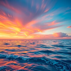 Obraz premium Sunset over the sea