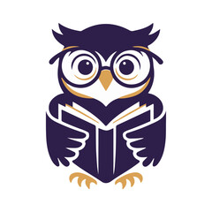 owl teacher with book ai