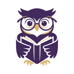 owl teacher with book png