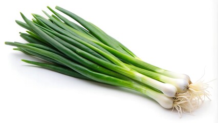 Green onion isolated on a white background