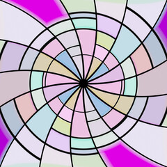 Obraz premium hypnotic spiral background, optical illusion of chaos, with a stylized design, captivates the eye in this image