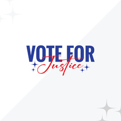 Vote For justice Logo design template 