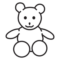 teddy bear icon. doll icon