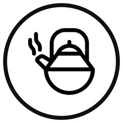Editable teapot, kettle vector icon. Wellness, spa, relaxation. Part of a big icon set family. Perfect for web and app interfaces, presentations, infographics, etc
