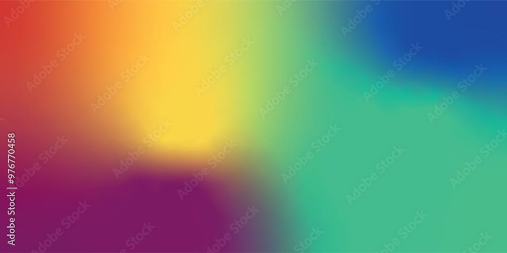 Poster Rainbow soft colors background. Wallpaper.Colorful gradient mesh background in rainbow colors