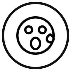 Editable suprised expression emoticon vector icon. Part of a big icon set family. Part of a big icon set family. Perfect for web and app interfaces, presentations, infographics, etc
