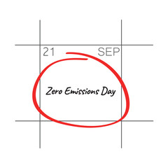 Zero Emissions Day, September 21, - calendar date.