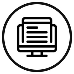 Editable web article vector icon. Online learning, course, tutorial. Part of a big icon set family. Perfect for web and app interfaces, presentations, infographics, etc