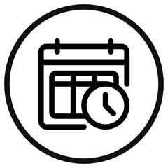 Editable timetable, schedule, agenda vector icon. Online learning, course, tutorial. Part of a big icon set family. Perfect for web and app interfaces, presentations, infographics, etc