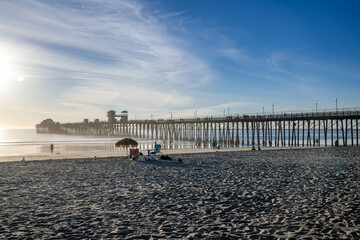 Obraz premium An overlooking landscape view of Oceanside, California