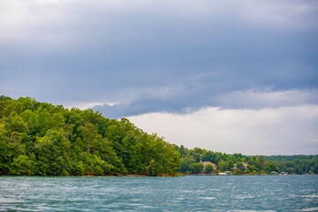 An overlooking landscape view of Seneca, South Carolina