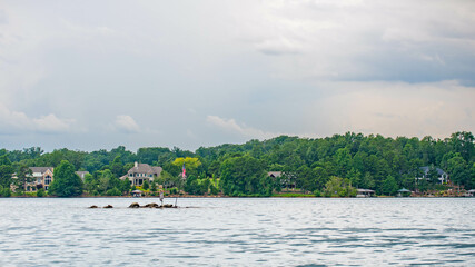 An overlooking landscape view of Seneca, South Carolina