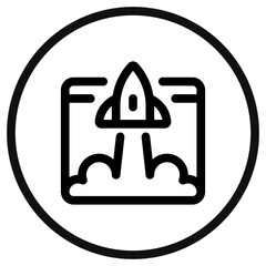 Editable web app launch vector icon. Part of a big icon set family. Perfect for web and app interfaces, presentations, infographics, etc