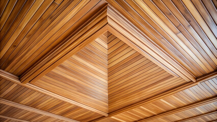 Bottom view of panel ceiling on diagonal with visible perspective, panel, ceiling, diagonal, room, perspective